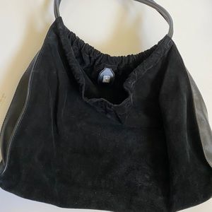 Gucci Suede Hobo Bag - black